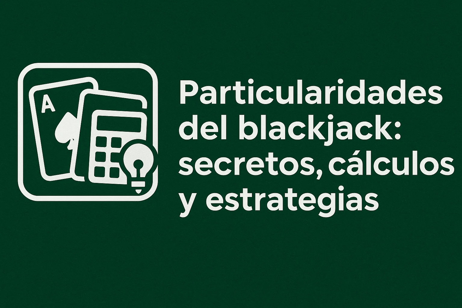 Particularidades del blackjack: secretos, cálculos y estrategias